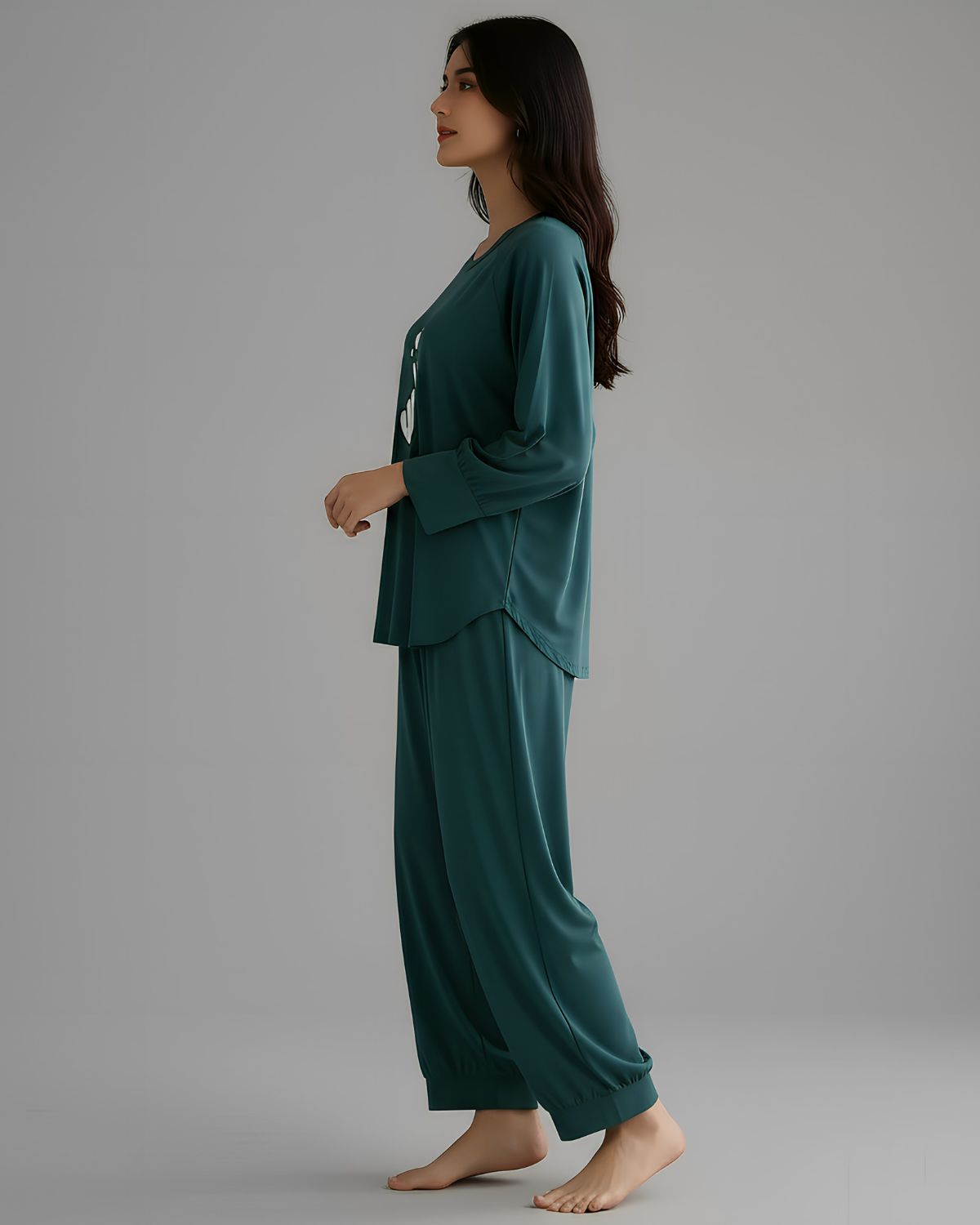 2 Pcs Women's Stitched Cotton Jersey Printed Night Suit