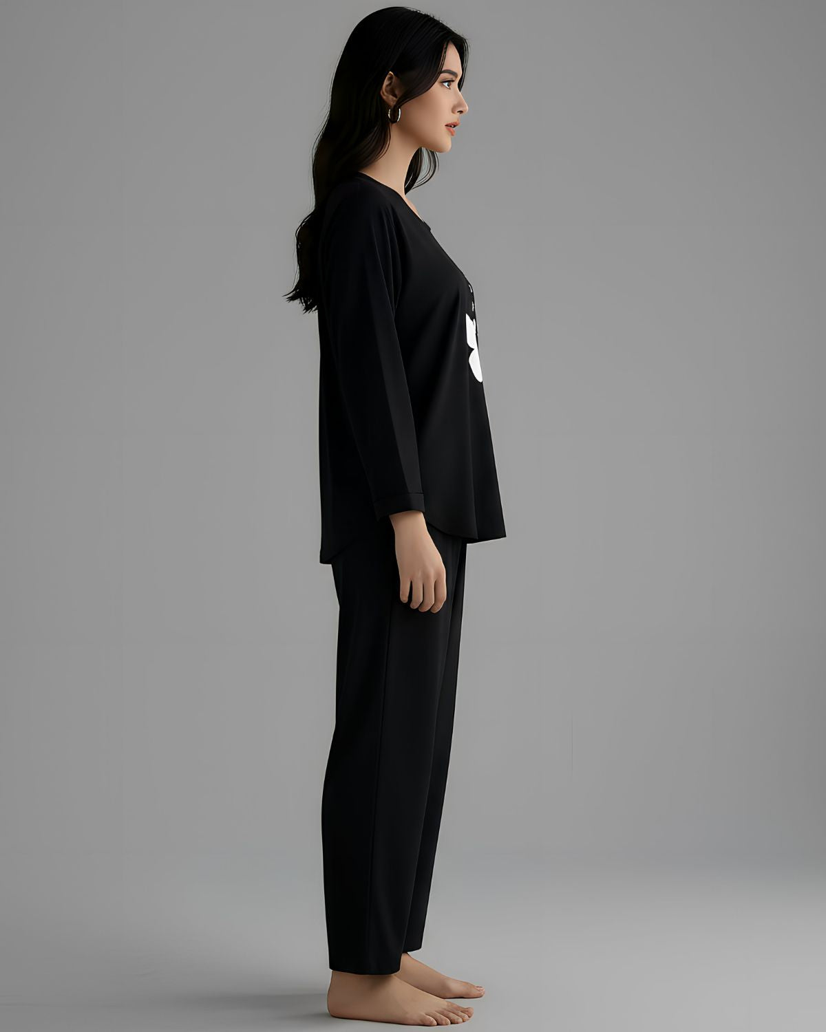 2 Pcs Women's Stitched Cotton Jersey Printed Night Suit