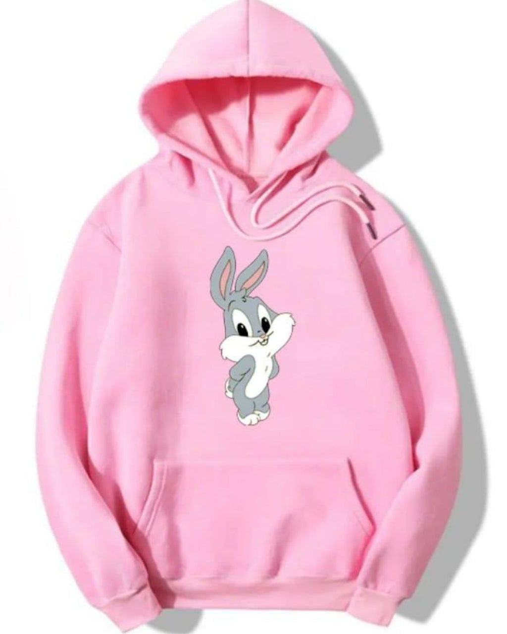 1 Pc Women's Stitched Fleece Printed Pullover Hoodie