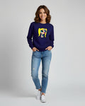 1 Pc Women's Stitched Fleece Printed Sweat Shirt