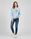 1 Pc Women's Stitched Fleece Printed Sweat Shirt