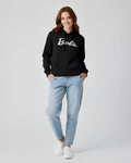 1 Pc Women's Stitched Fleece Printed Pullover Hoodie