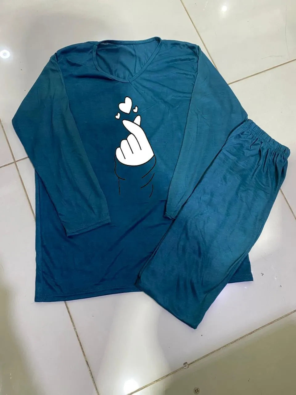 2 Pcs Women's Stitched Cotton Jersey Printed Night Suit